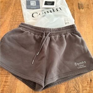 Brand new - size Large Comfrt Women's Athletic gray/charcoal color Shorts-